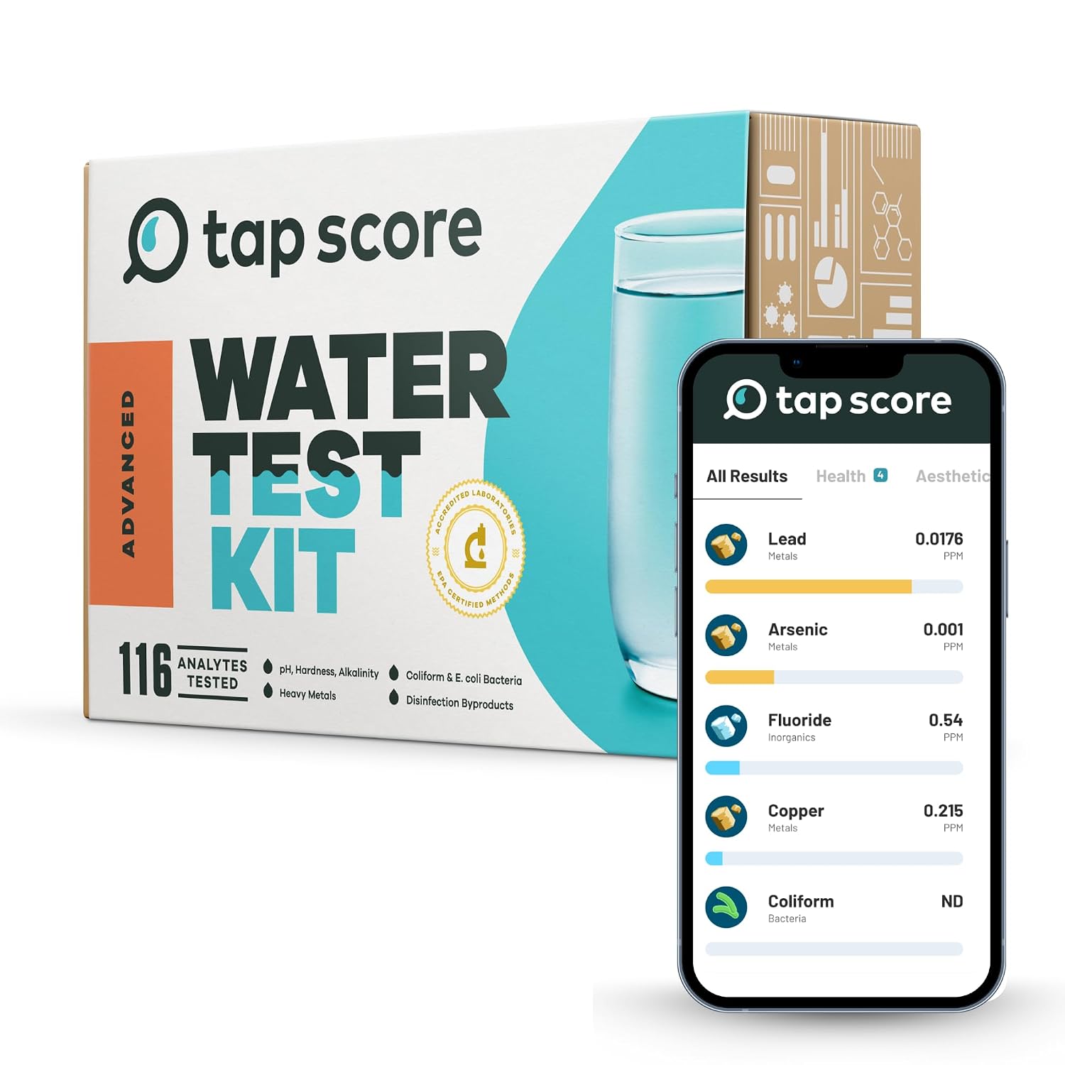 SimpleLab Advanced Home Water Test Kit